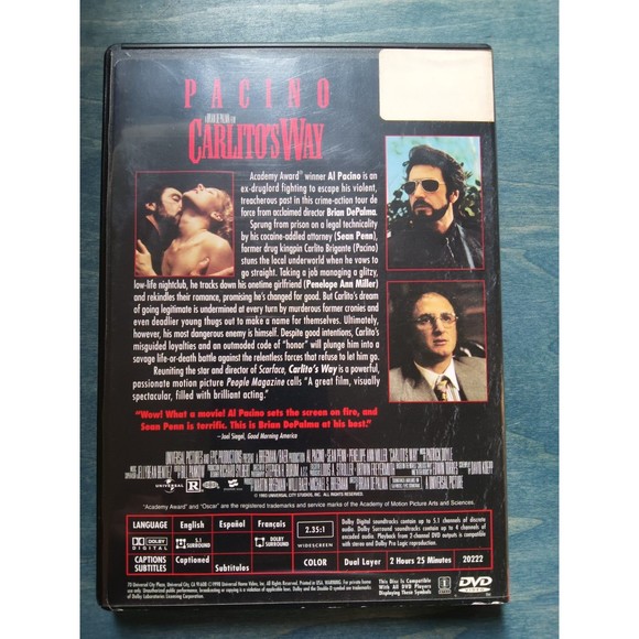 Carlito's Way DVD - Picture 2 of 3